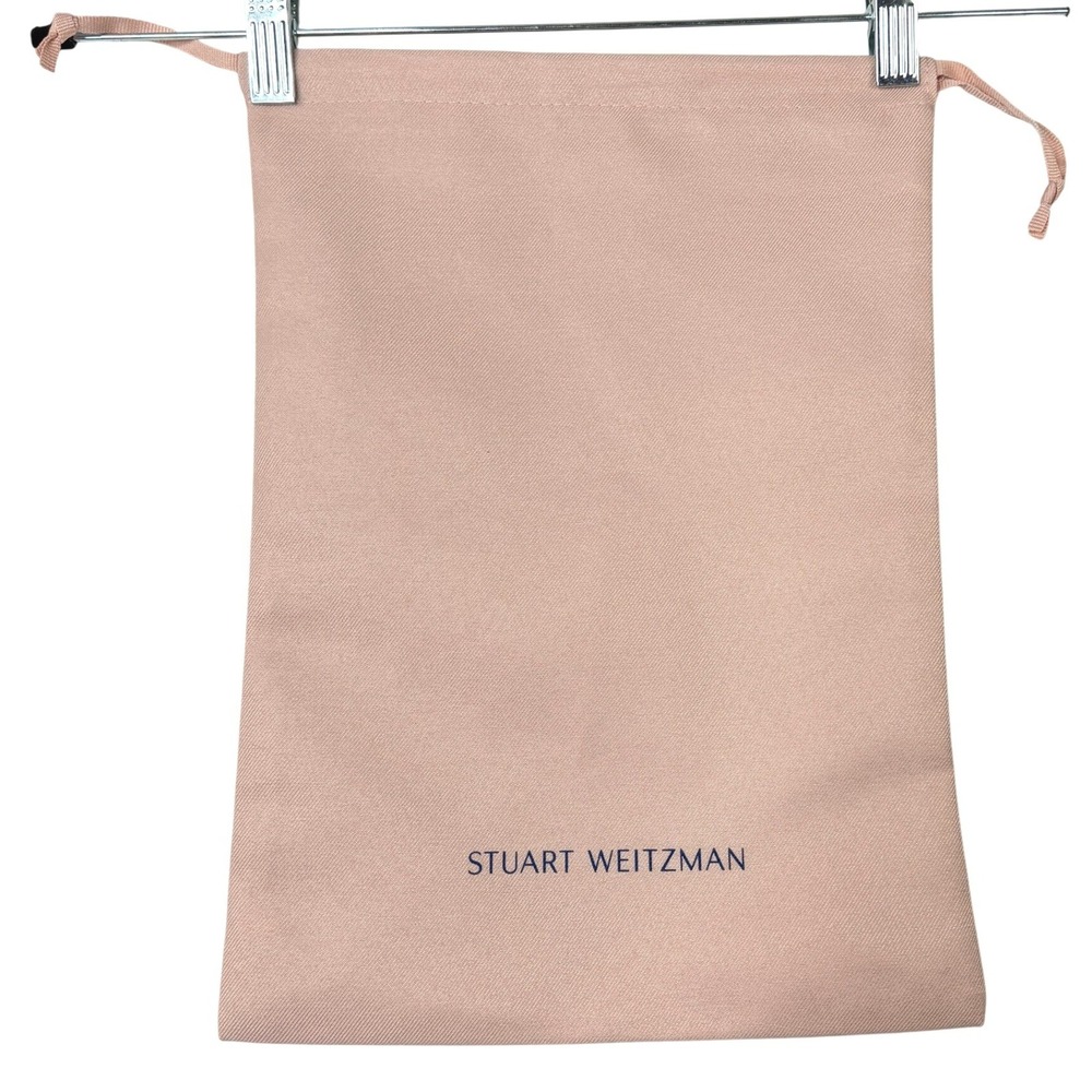 Stuart Weitzman Dust Bag Pink Small Shoe Storage Drawstring Travel Accessory